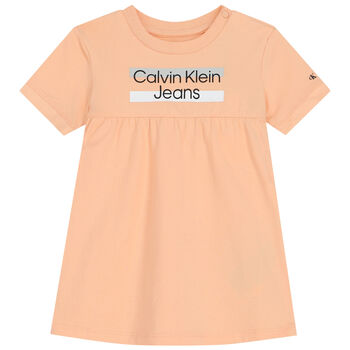 Baby Girls Coral Logo Dress