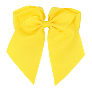 Girls Yellow Bow Hair Clip