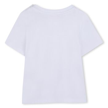 Younger Boys White Logo T-Shirt