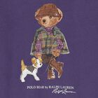 Girls Purple Polo Bear Dress, 1, hi-res