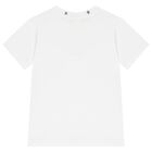 تيشيرت اولاد بالشعار باللون الابيض , 2, hi-res