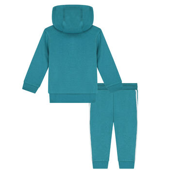Turquoise & White Logo Tracksuit
