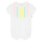 أفرول بطبعة قلب رومبر باللون الأبيض للبنات, 1, hi-res