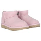 Younger Girls Pink Classic Ultra Mini Suede Boots, 2, hi-res