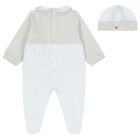 Baby Boys Blue Logo Babygrow & Hat Gift Set, 1, hi-res
