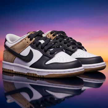 Black & White Dunk Low Trainers