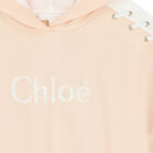 Girls Pink Logo Dress, 1, hi-res