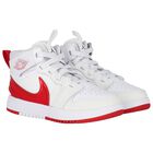 White & Red Jordan 1 Mid Easyon Trainers, 1, hi-res