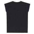 فستان بالشعار باللون الاسود , 3, hi-res