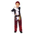 Boys Black, White & Red Pirate Costume, 1, hi-res