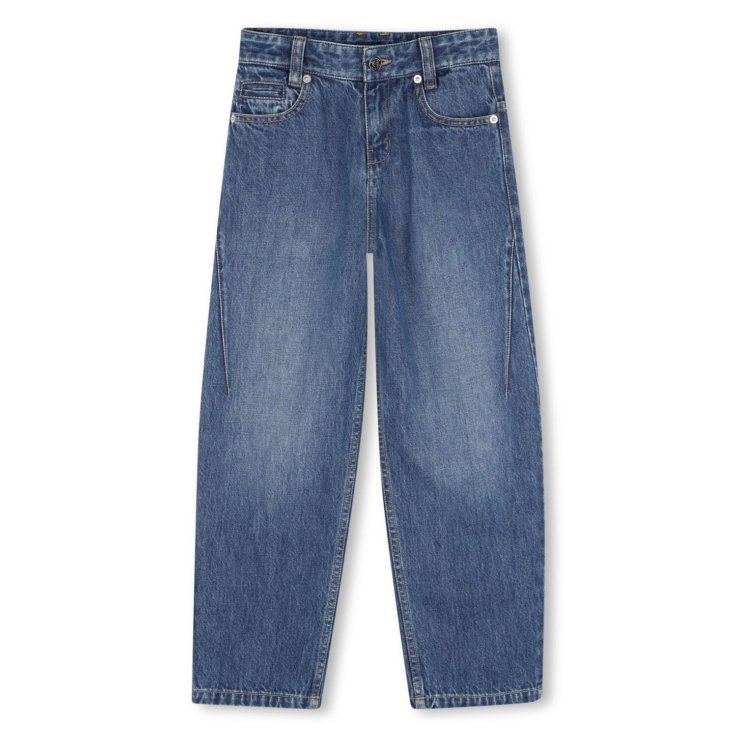 Boys Blue Logo Denim Jeans, 1, hi-res