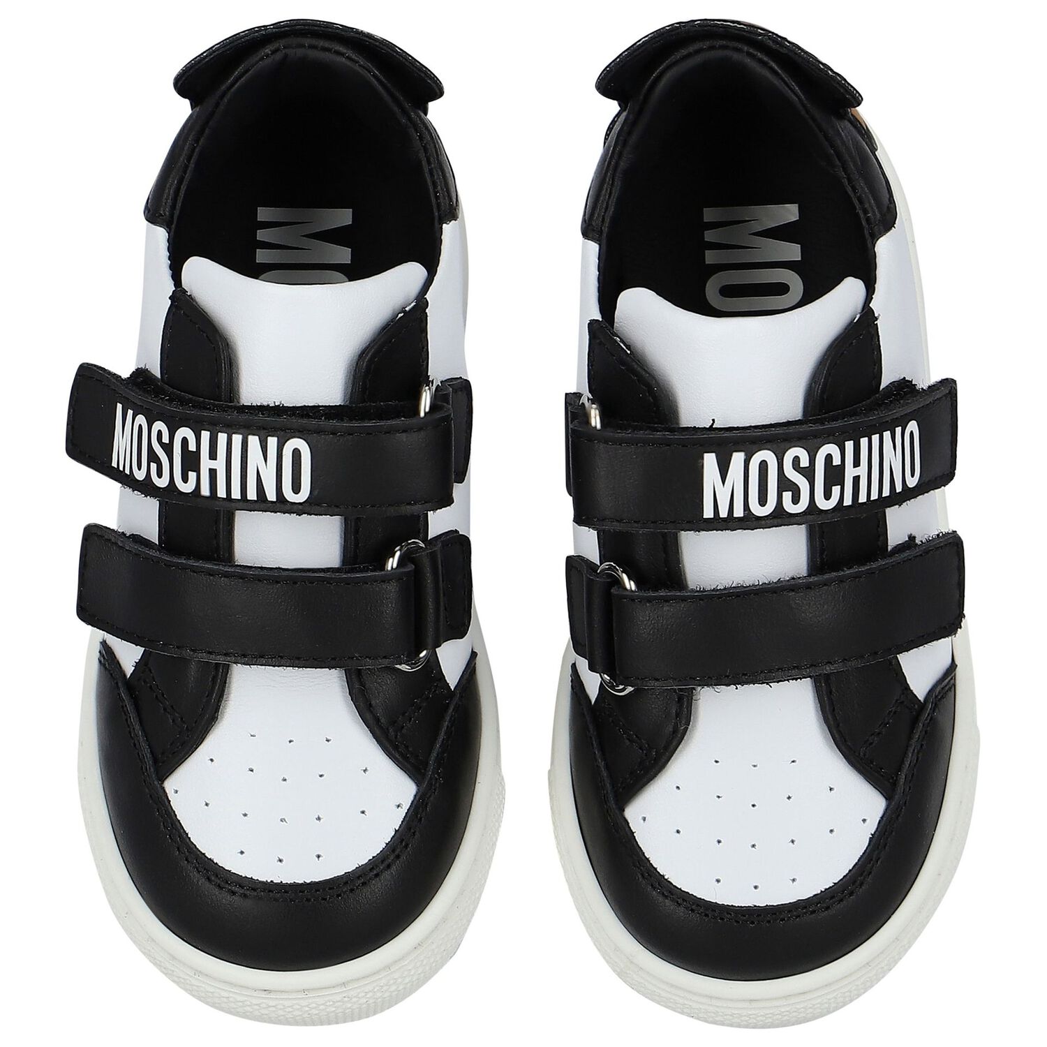 Black & White Teddy Bear Trainers, 1, hi-res image number null