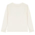 Girls Ivory Horse Long Sleeve Top, 1, hi-res