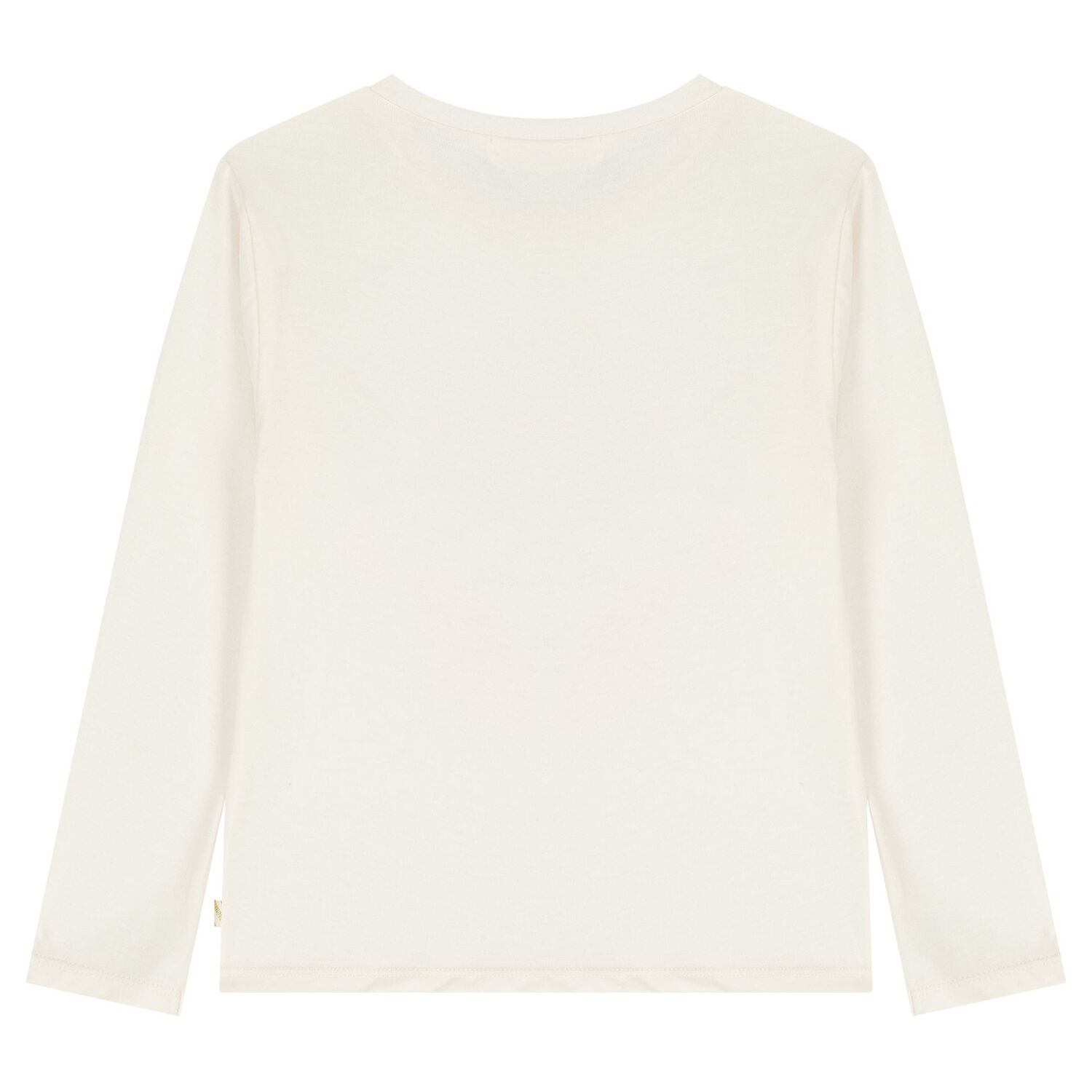 Girls Ivory Horse Long Sleeve Top, 1, hi-res