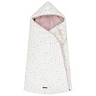 Baby Girls Ivory & Pink Hooded Reversible Nest, 3, hi-res