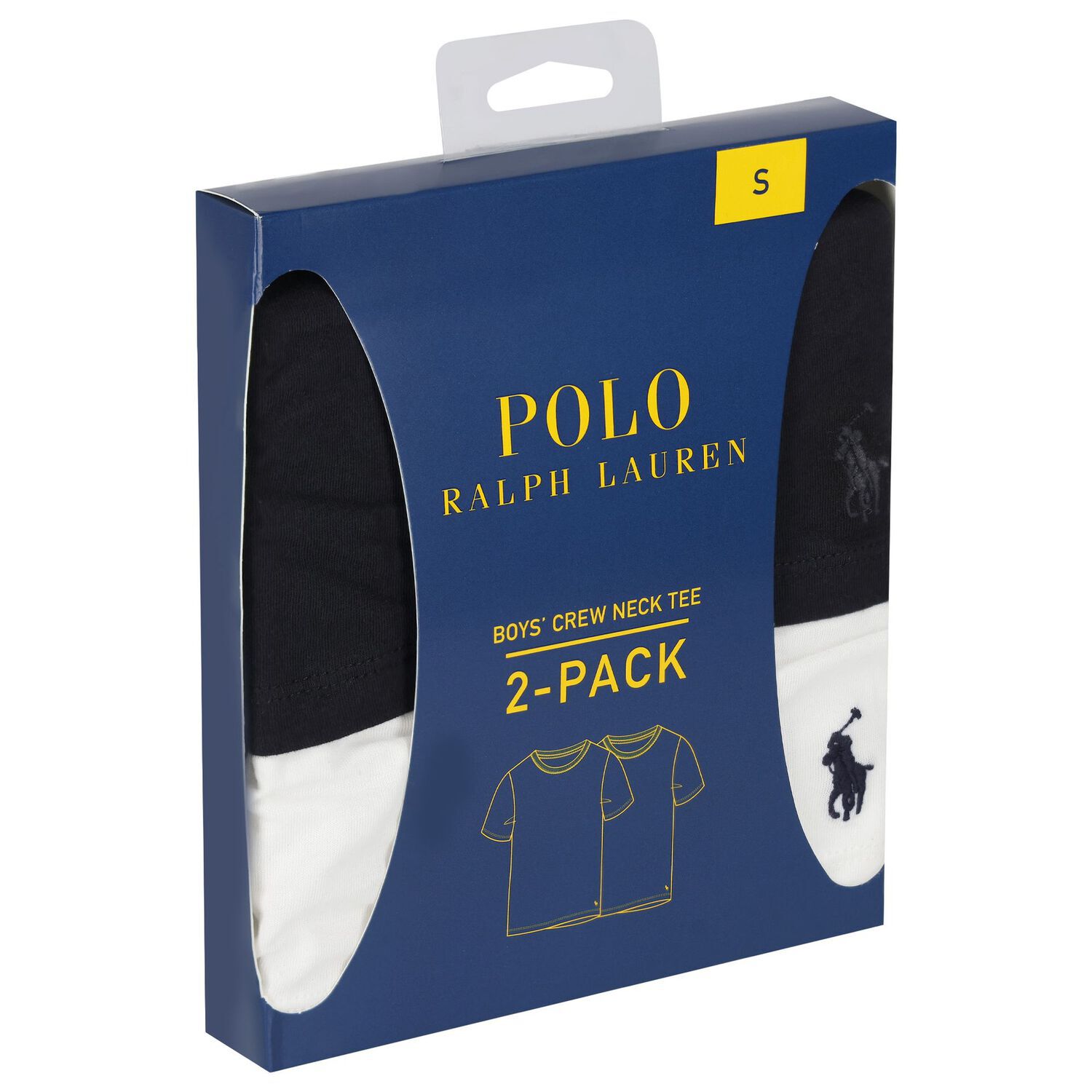 تيشيرت بالشعارباللون الأبيض والأسود للأولاد (قطعتين), 1, hi-res image number null