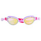 Girls White & Purple Cat Eye Swimming Goggles, 1, hi-res