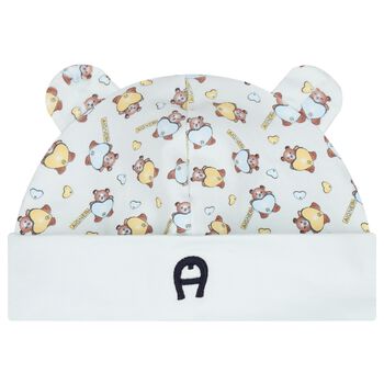 قبعة دب تيدي باللون زرقاء للأولاد 