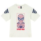 طقم شورتات مارفل للأولاد باللونين العاجي والأزرق الداكن, 1, hi-res