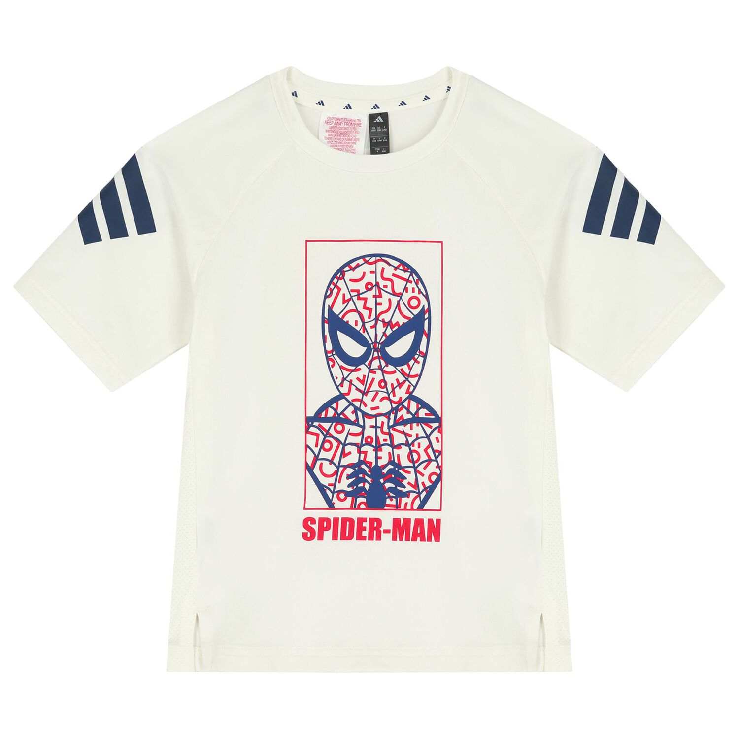 طقم شورتات مارفل للأولاد باللونين العاجي والأزرق الداكن, 1, hi-res