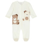 Ivory Teddy Bear Babygrow, 1, hi-res