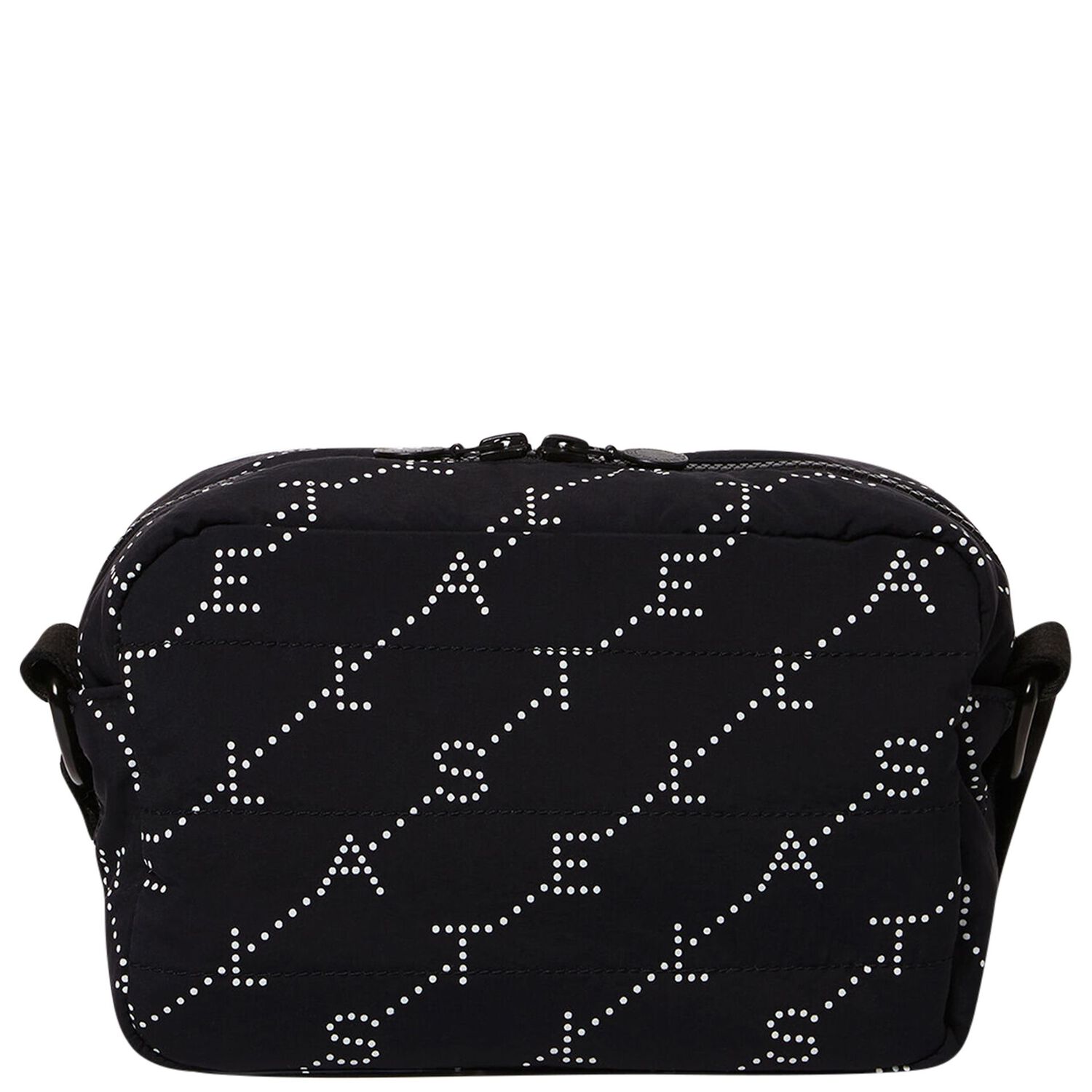 Black Logo Shoulder Bag, 1, hi-res
