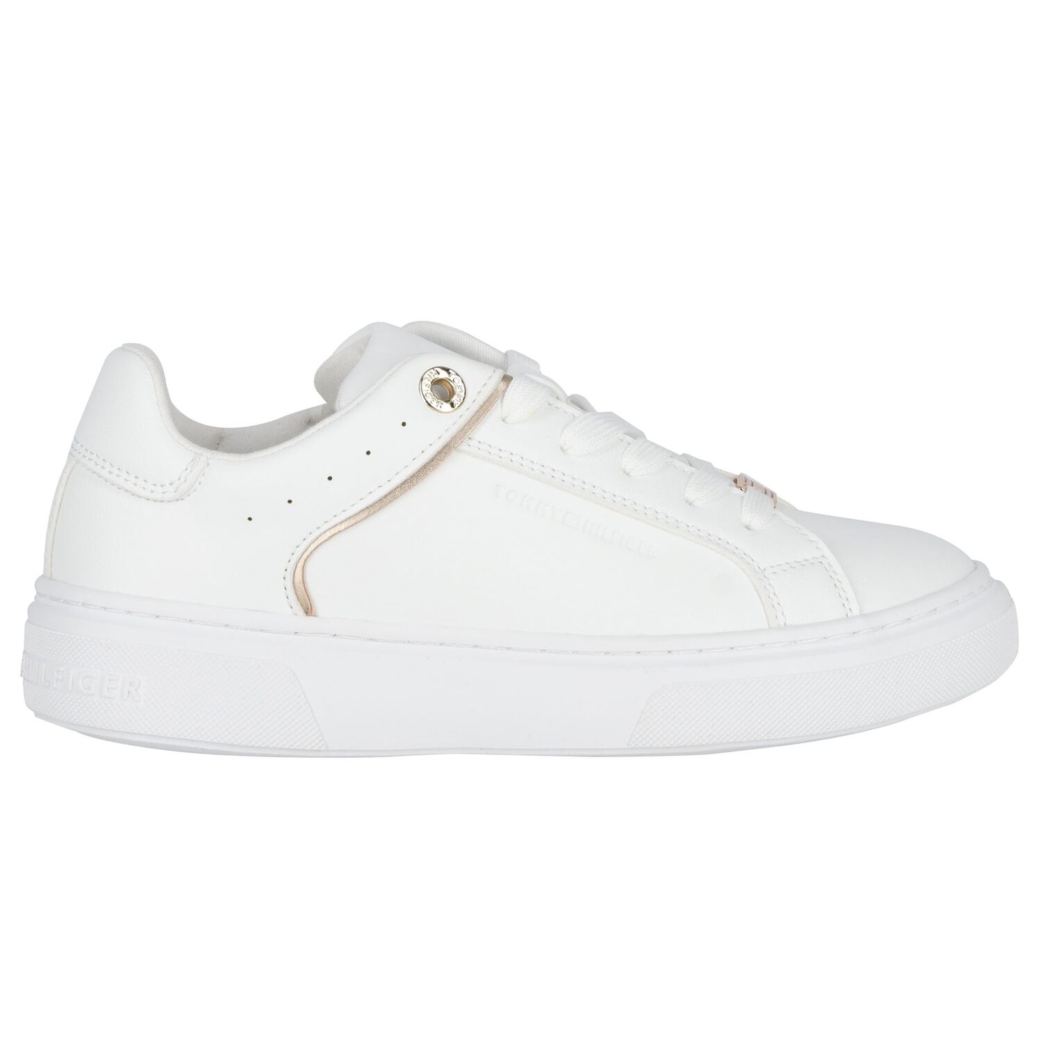 White Logo Trainers, 1, hi-res