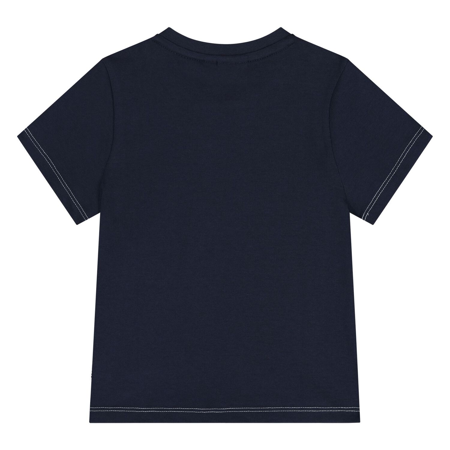 تي شيرت بالشعار باللون الكحلى للأولاد, 1, hi-res