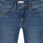 Girls Blue Denim Wide Leg Jeans, 1, hi-res