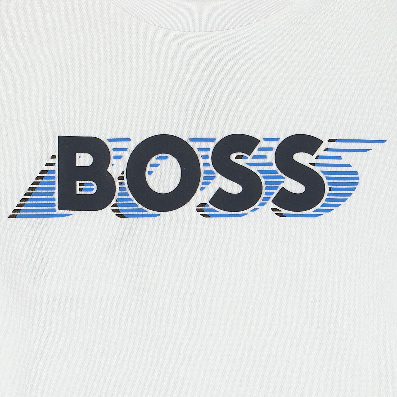 Younger Boys White Logo Long Sleeve Top, 2, hi-res image number null
