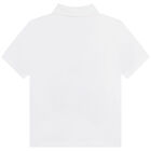 تيشيرت بولو أولاد بحقيبة كروس باللون الابيض, 1, hi-res