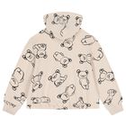 Girls Ivory & Black Teddy Bear 3 Piece Tracksuit, 1, hi-res