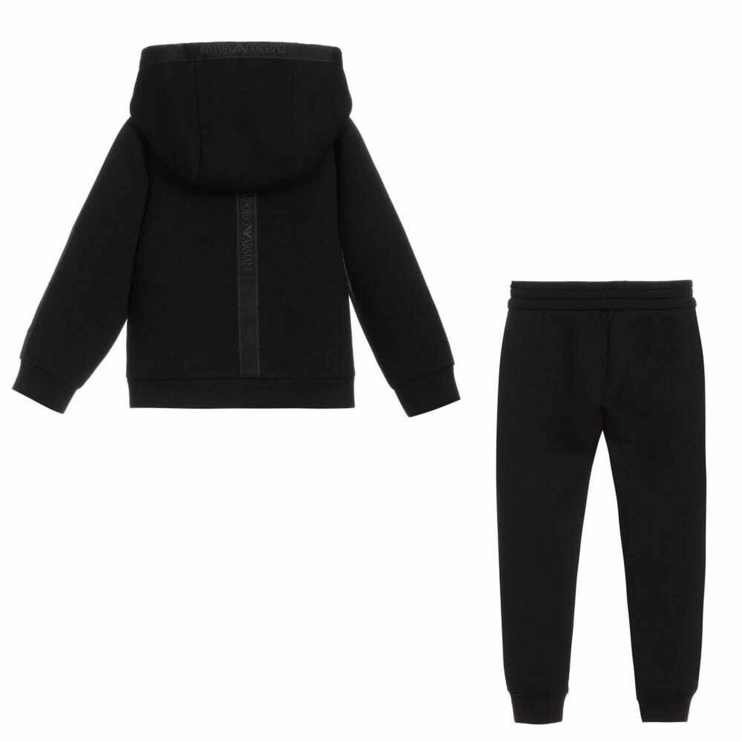 Boys Black Logo Tracksuit, 1, hi-res