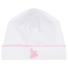 Baby Girls White & Pink Vintage Toy Treasures Babygrow Set, 1, hi-res