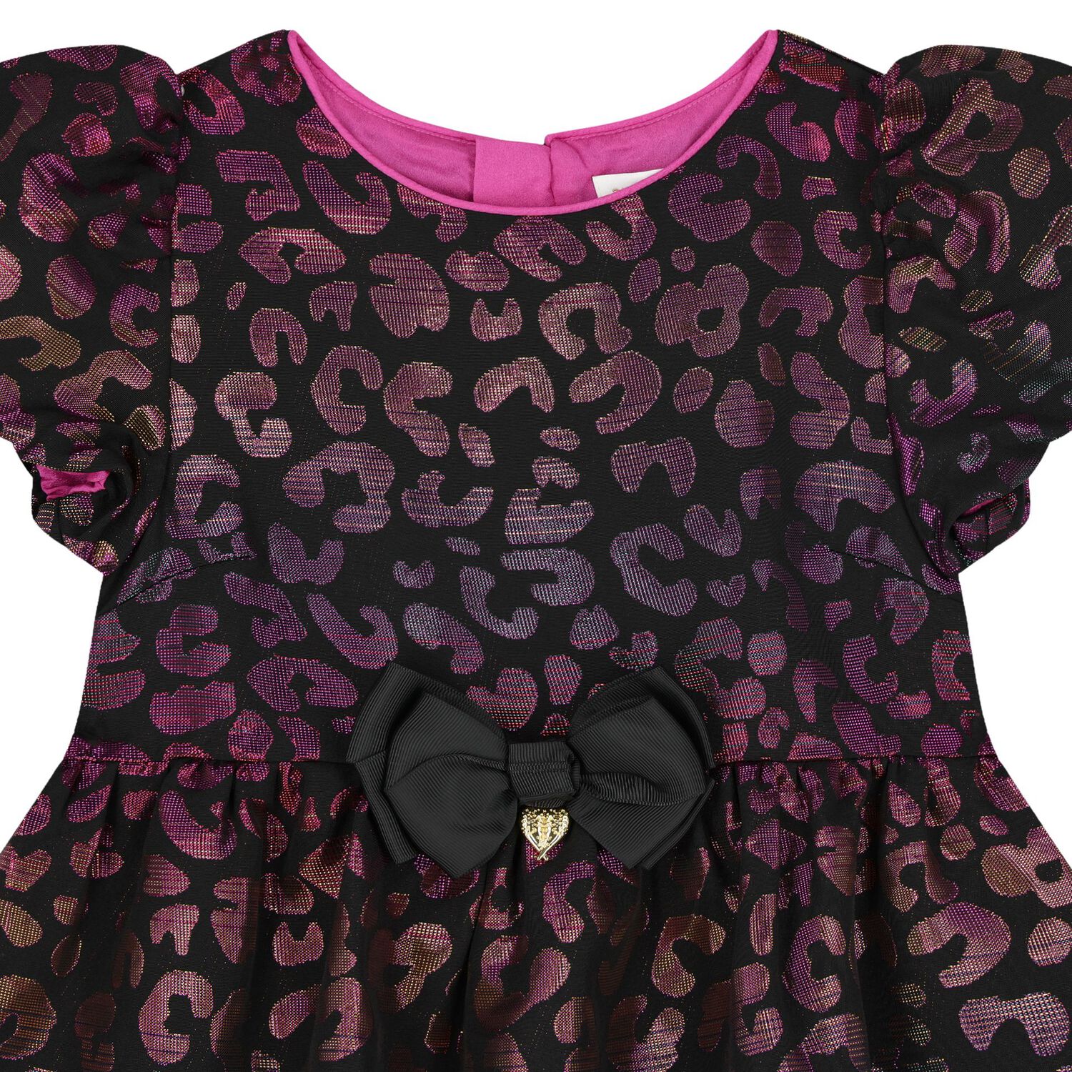 Girls Black Tiered Dress, 1, hi-res image number null