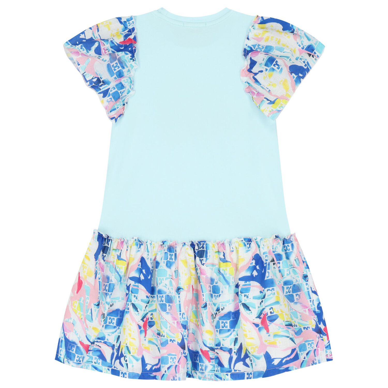 Girls Blue Logo Dress, 1, hi-res image number null