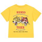 Boys Yellow Tiger & Friend Logo T-Shirt, 1, hi-res