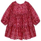 Girls Red Sequin Tulle Dress, 1, hi-res