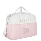 White & Pink Logo Baby Changing Bag, 2, hi-res