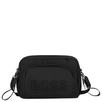 Black Logo Red Panda Baby Changing Bag