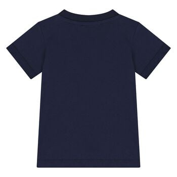 Younger Navy Blue Teddy Bear Logo T-Shirt