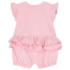 Baby Girls White & Pink Rompers ( 2-Pack ), 1, hi-res
