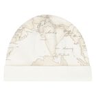 طقم هدايا أفرول بطبعة خريطة باللون العاجي  والبيج للأطفال , 4, hi-res