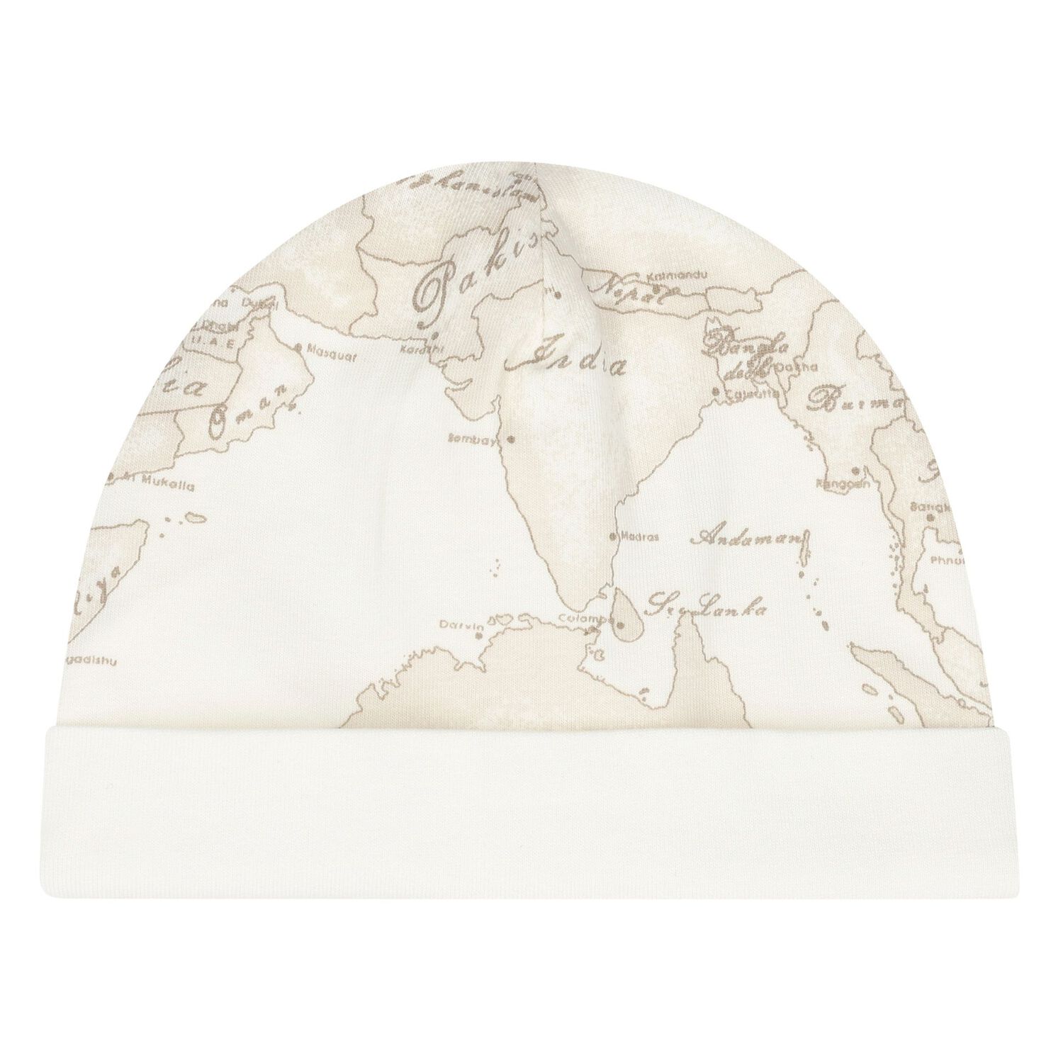 طقم هدايا أفرول بطبعة خريطة باللون العاجي  والبيج للأطفال , 4, hi-res image number null