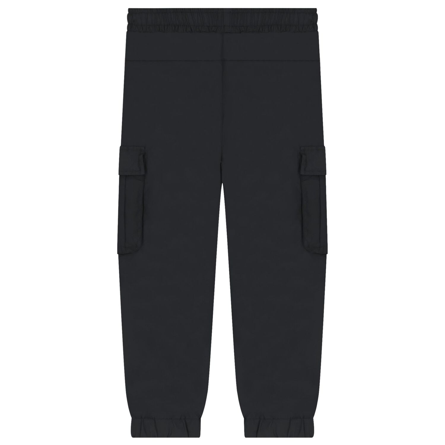 Boys Black Logo Trousers, 1, hi-res
