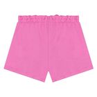 Girls Pink Logo Shorts Set, 1, hi-res