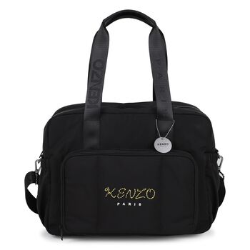 Black Logo Baby Changing Bag 