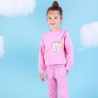 Younger Girls Pink Bag Sweatshirt, 1, hi-res