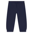 Younger Boys Navy Blue Joggers, 1, hi-res