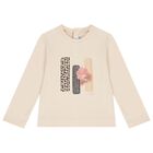 Younger Girls Beige & Pink Legging Set, 2, hi-res